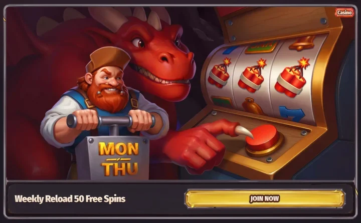 Dragonia Casino free spins – εβδομαδιαία 50 δωρεάν περιστροφές για Έλληνες παίκτες